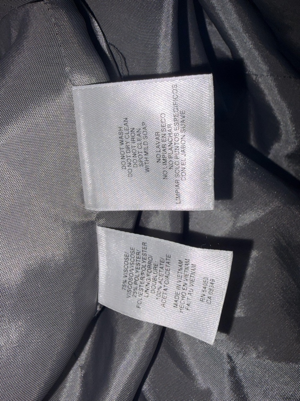 Jones New York Shimmering Silver Coat - Picture 8 of 8